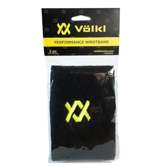 Volkl Performance Wristband Black Neon Yellow (2 szt.)